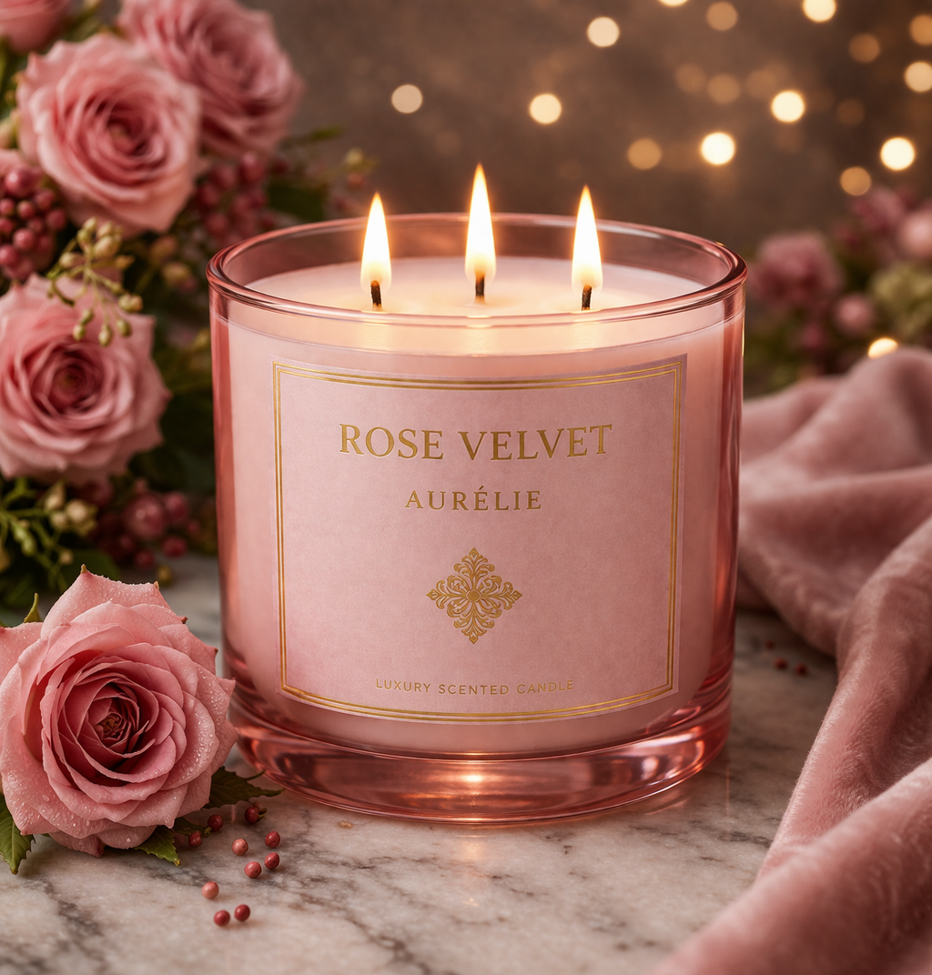 Rose Velvet Candle